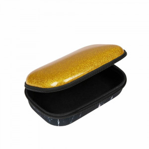 Penar cu fermoar, ZIPIT Glitter Storage box - auriu - Img 2