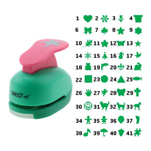 Perforator hârtie Daco, 2,5cm, diverse modele