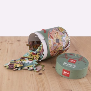Puzzle circular Harta lumii – Monumente, 48 piese2