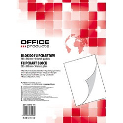 Rezervă hârtie pentru flipchart, 70g/mp, 58.5x81cm, 50coli/top - velină, Office products