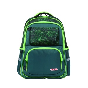 Rucsac Herlitz Spark Pixel Mania, sistem antigravity, 30 x 13 x 45 cm