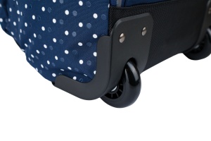 Rucsac Oxford Trolley Dots, 3 compartimente, 29 x 44 x 22 cm, 28 l, buzunar frontal cu fermoar, buzunare laterale, buzunar exterior ascuns cu fermoar dublu pentru dreptaci / stângaci, etichetă nume, suport orar, mâner și barete buretate, mâner telescopic2