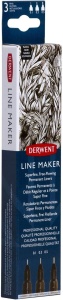 Set 3 buc liner grafic profesional Derwent (0.1/0.3/0.5 mm), negru3