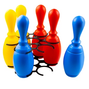 Set Bowling, 6 piese + minge și suport8