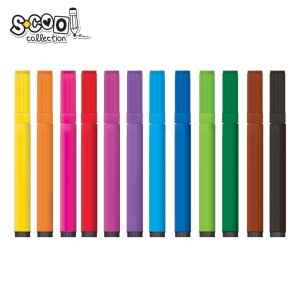 Set carioci S-COOL jumbo, 12 culori, cutie PVC3