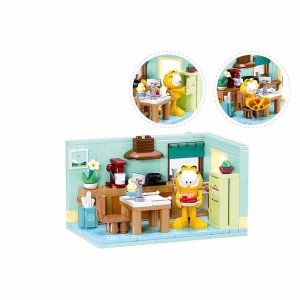 Set de constructie 194 piese, Bucataria lui Garfield - Sluban2