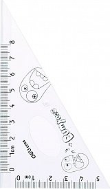 Set geometrie 4 piese transparent Bumpees EG00803 DELI - Img 5
