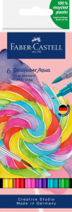 Set markere solubile 2 capete Faber-castell Goldfaber Candy shop, 6 buc