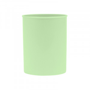 Suport plastic, cilindric, pentru instrumente de scris, D78mm, H-10cm, DONAU Life - verde pastel