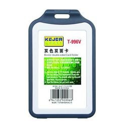 Suport PP tip flip, pentru carduri, 97 x 66mm, orizontal, 5 buc/set, KEJEA - negru - Img 2