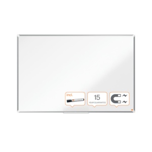 Tablă albă magnetică NOBO Premium Plus, oțel lăcuit, 150x100 cm, include marker și tăviță5