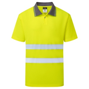 Tricou polo reflectorizant Portwest ES477, 100% poliester, 175 gr/mp3