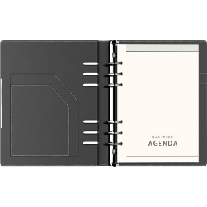 Agendă nedatată Precision Odesa Green, A5, 290 pagini, 80 g/mp, 6 inele3