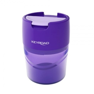 Ascuțitoare dublă Keyroad Robby, 2 orificii, plastic, cu rezervor, diverse culori4