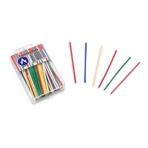 Bețișoare școlare pentru numărat ARK 069, set de 80-100 buc, diverse culori, PVC2