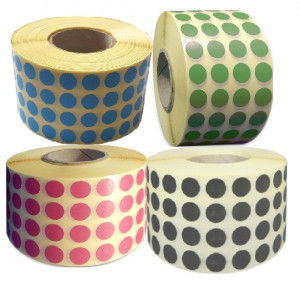 Buline autoadezive (10x10 mm), 13.480 buline/rola