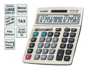 Calculator de birou Casio DM 1600, 16 digits