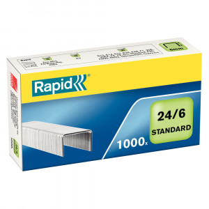 Capse 24/6, 1000buc/cut, RAPID Standard
