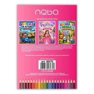 Carte de colorat NEBO, A4, 8 file, Printese4