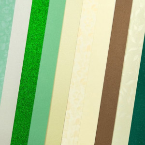 Carton Elegant Green Mix A4, 210-250g/mp, 10coli/top