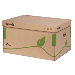 Container arhivare cu capac pentru cutii Esselte Eco, carton reciclat, 80/100 mm2