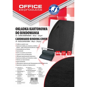 Copertă carton imitație piele Office Products, A4, 250g/mp, 100 buc/top3