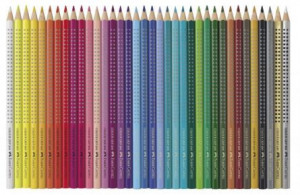 CREIOANE COLORATE 36 CULORI CUTIE METAL GRIP 2001 FABER-CASTELL - Img 2
