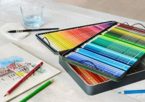Creioane colorate acuarela 120 buc + cd a. Durer Faber-Castell - Img 5