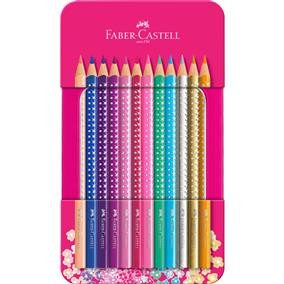 Creioane colorate Sparkle Faber-Castell 12/set