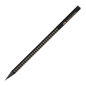Creion grafit B Faber-castell Grip Sparkle negru4