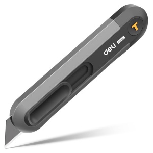 Cutter cu retractare automată Deli home series, negru