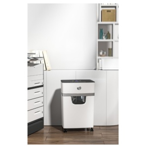 Distrugător de documente HP OneShred 10MC - 10 coli, micro cut (2 x 15mm), nivel securitate 58