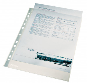 Filă protecție cristal Esselte, A4, 40 microni, 100 buc/set