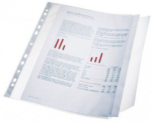 Filă protecție cu clapă laterală Esselte, A4, 100 microni, 10 buc/set2