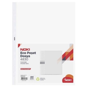 Filă protecție transparentă Noki, A4, 40 microni, 100 buc/set