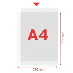 File protecție A4 Esselte, 43 microni, 100/set2