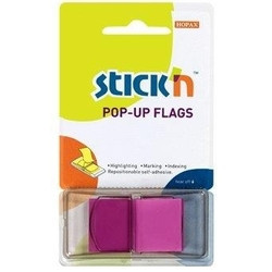 Film index autoadeziv Stick'n Pop-up, 45 x 25mm, 50 file/set, cu dispenser
