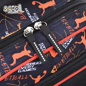 Ghiozdan 3D S-COOL SC2997, 43x30x22 cm, Motiv basketball5