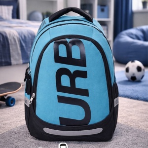 Ghiozdan anatomic light BLUE - S-COOL, URBAN, 41x28x17 cm10