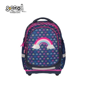 Ghiozdan anatomic RAINBOW - S-COOL, 38x39x19.5 cm