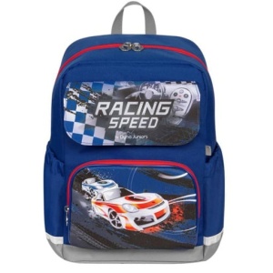 Ghiozdan neechipat Dyna Juniors Starter, motiv Racing Speed