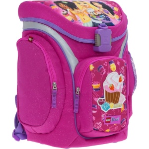 Ghiozdan școală Explorer + sac sport, LEGO Core Line - design roz Friends Cupcake - Img 3