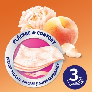 Hârtie igienică, 8 role, 3 straturi, Zewa Deluxe Cashmere Peach2