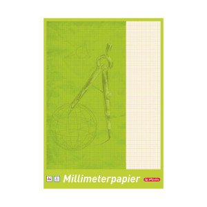 Hârtie milimetrică Herlitz A4, 80 g/mp, 25 file/set