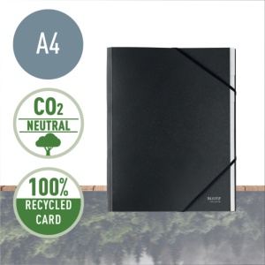 Mapă carton cu separatoare Leitz Recycle, A4, 12 compartimente, CO₂ neutru, 100% reciclat, certificare Blue Angel3