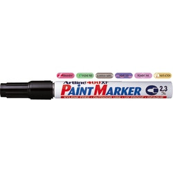 Marker cu vopsea Artline 400XF, corp metalic, vârf rotund 2.3mm 10