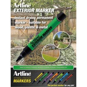 Marker pentru exterior, corp plastic, vârf rotund 1.5mm - negru, ARTLINE3