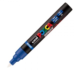 Marker UNI Posca PC-5BR, vârf pensulă, 1-4mm3