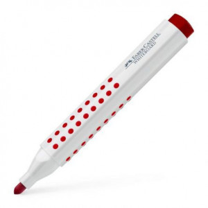 Marker whiteboard Faber-Castell, Grip 1583, roșu