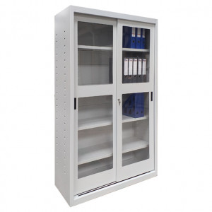 MATRIX A166P • Dulap metalic cu uși glisante plexiglas 1200x450x1900LxlxH (mm) / Dimensiuni exterioare